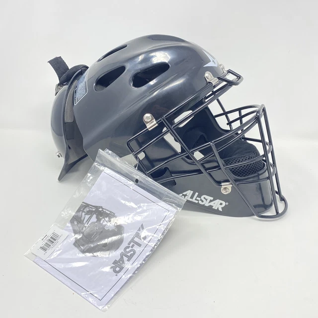 All-Star Youth Player's Series Baseball/Softball Catcher's Helmet - Black