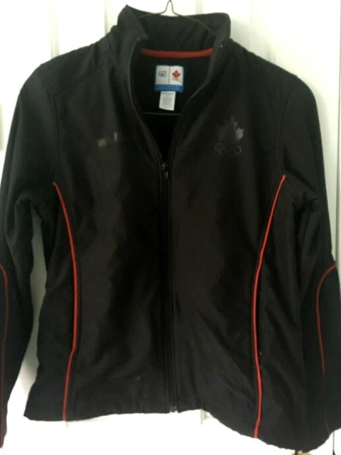 Olympics Canada HBC Women LG Whistler 2010 Official Jacket Black Red Vancouver