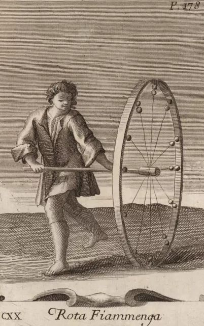 KLAPPERRAD - Bonanni - Westerhout - Kupferstich 1716