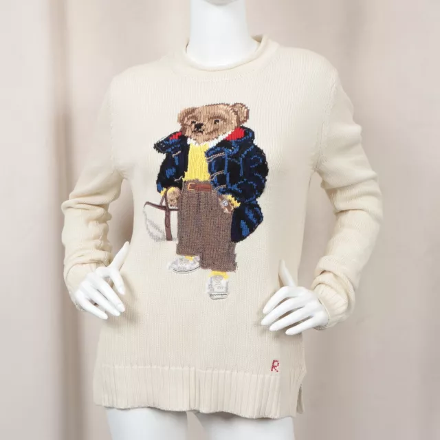 POLO RALPH LAUREN Women's Polo Bear Cotton Jumper