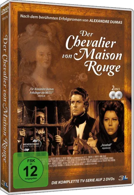 DVD DER CHEVALIER VON MAISON ROUGE - Nach dem Roman von ALEXANDRE DUMAS * NEU *