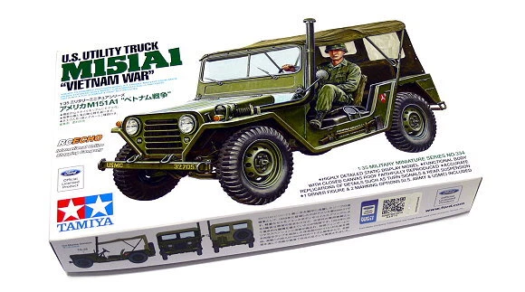 TAMIYA 35334 Military Model 1/35 U.S. Utility Truck M151A1 Vietnam War Hobby