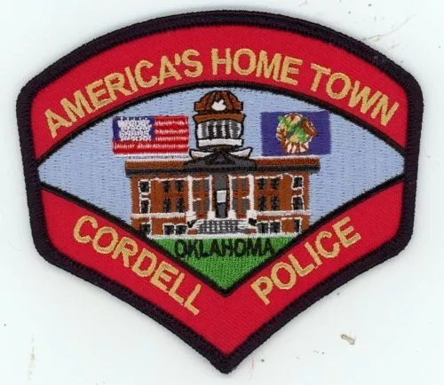 Oklahoma Ok Cordell Police Nice Shoulder Patch Sheriff