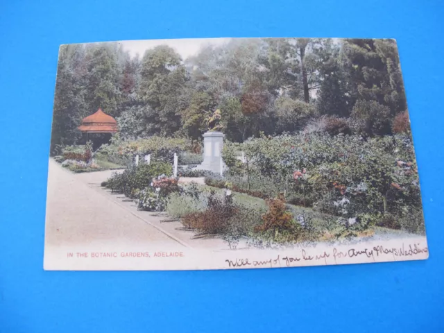 In the Botanic Gardens Adelaide South Australia Postcard Postally used 1908