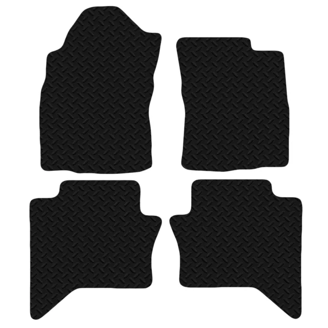 Carsio Rubber Tailored Car Floor Mats for Toyota Hi Lux 2016+ Onwards