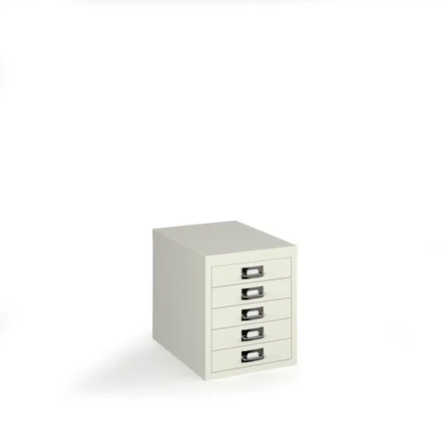 Bisley multi drawers with 5 drawers - white