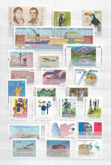 Argentina - Mnh  - Lot Of 141 Mnh  Stamps - 4 Images
