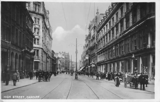 Postcard   Wales  Cardiff   High  Street        Rp