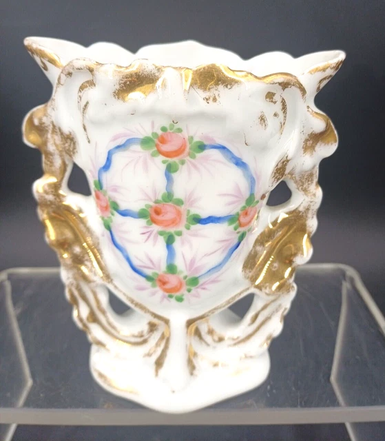 ANCIEN VASE CHINOIS en porcelaine de Canton rose EUR 39,00 - FR