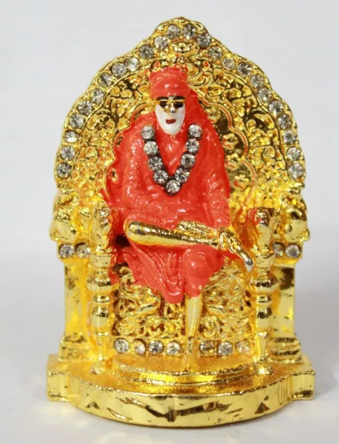 Shirdi Sri Sai Baba Hindu Idol for Office Home Temple Decor Statue Car Dashboard