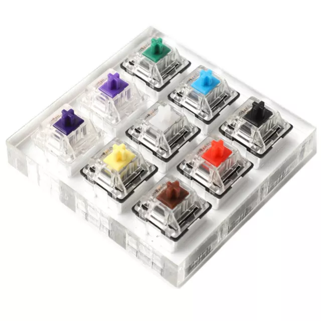 Mechanical Keyboard 9x Sampler Tester for Cherry MX Gateron Kailh Box Switches