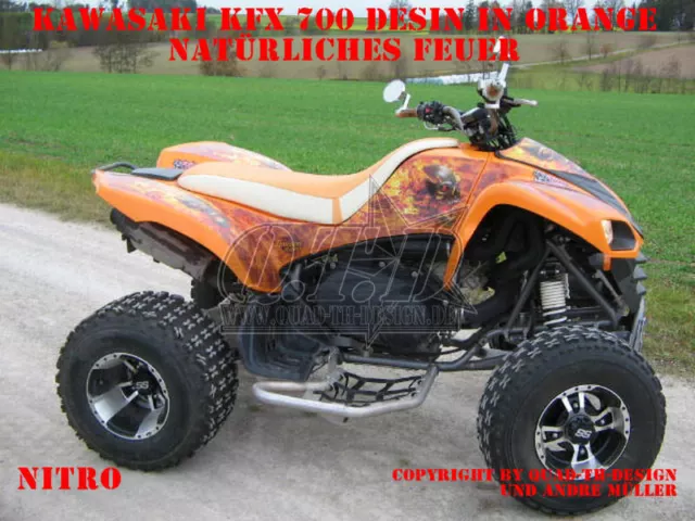 Invision Dekor Graphic Kit Atv Kawasaki Kfx 450 Oder Kfx 700 Nitro Decor B