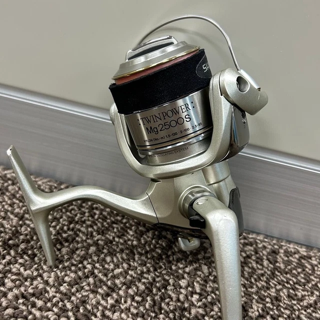 SHIMANO TWIN POWER Mg 2500S con banda de carrete excelente estado