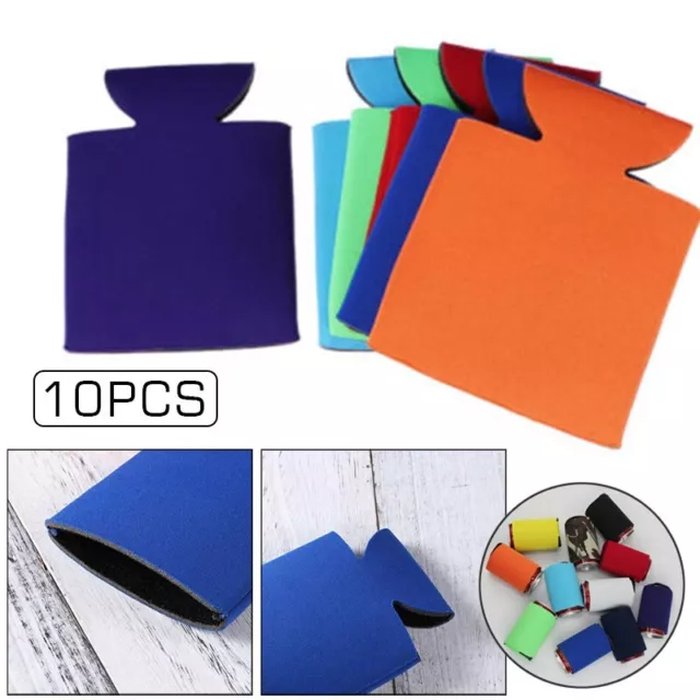 Party Decor Essentials! 10 Neoprene Cup Sleeves for Beer and Cola Cans
