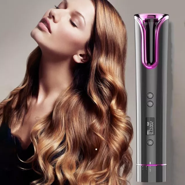 Multifunctional Hair Curler Wireless Rotating Curling Iron