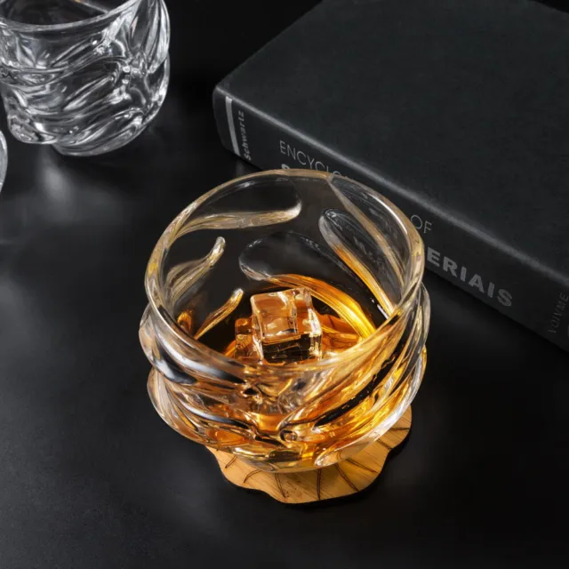 Bicchieri Whisky Set di 4 Pezzi 320ml Bellissimo Regalo per gli uomini papà amic 4
