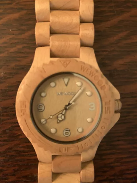 WeWood Mimosa Beige 100% Natural Wooden Watch
