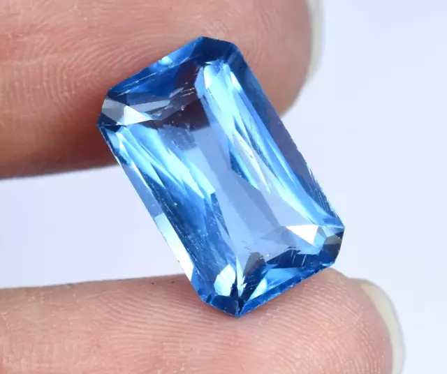 Natural 8.35 CT Soft Blue Jeremejevite Certified Radiant Cut Loose Gemstone AAA+