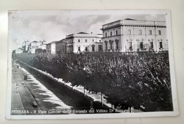 Ferrara fotografica viale Cavour dalla veranda villino Bucci   1949 Bella !!