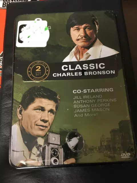 CHARLES BRONSON Classic Collector's Edition STEEL BOX  2 DVD SET NEW 12+ Feature