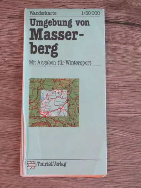 Umgebung von Masserberg - DDR Wanderkarte  1987 VEB Tourist Verlag - M 1:50000