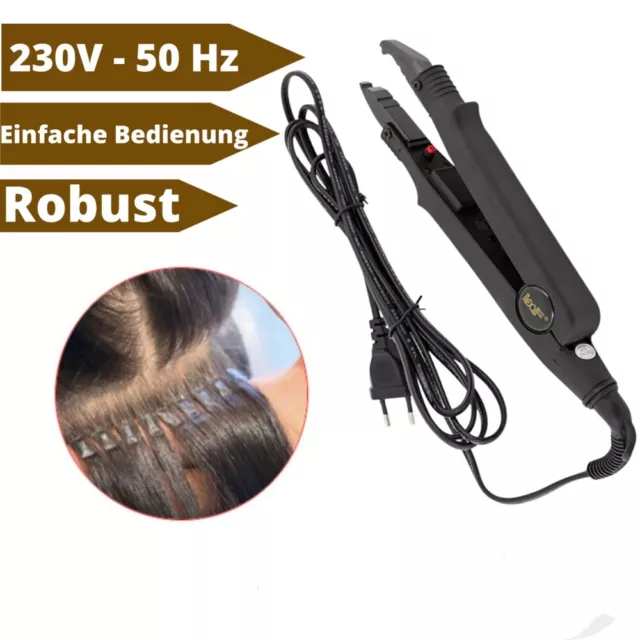 Wärmezange Extensions Zange Haarverlängerung Bonding Connector Wärmeregulierung