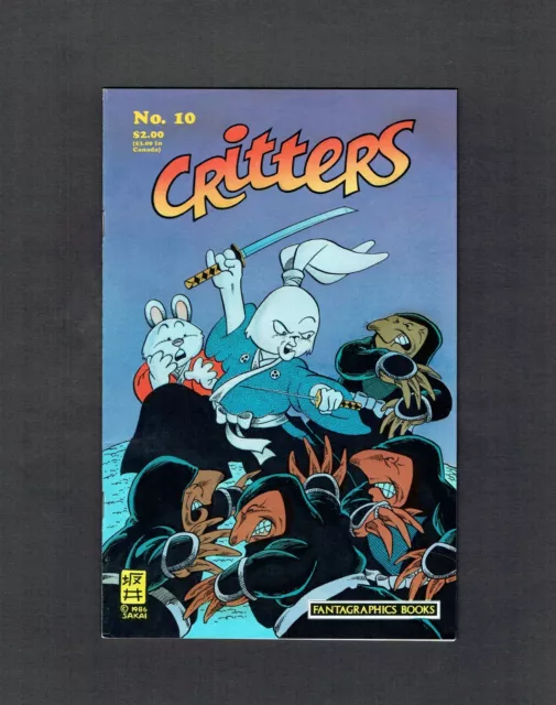 Critters #10 Fantagraphics Books Copper Age 1987 VF Usagi Yojimbo by Stan Sakai