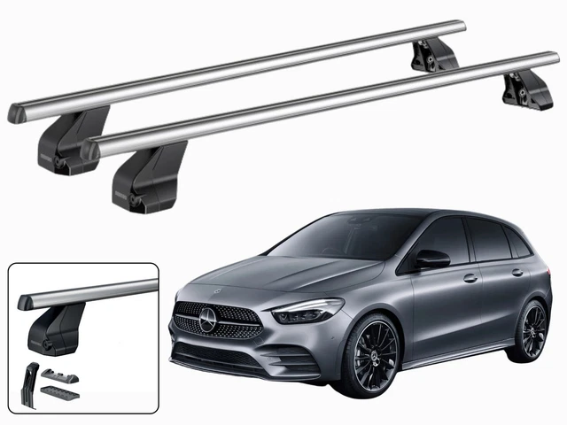 RIDIGO Barre De Toit Glider 120 Cm Pour Mercedes E-Klasse W211 4-P 2002-2008 - Aluminium Ergonomique Avec Serrures