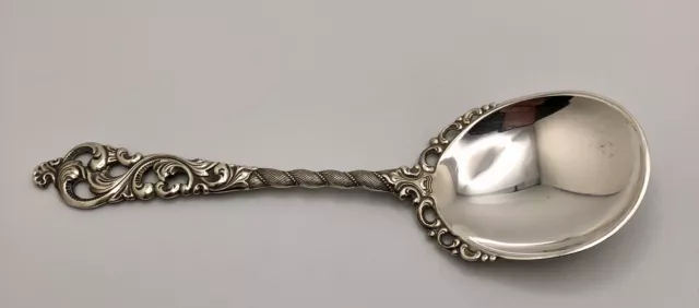 🔥 830S Silver Vintage Norway Brodrene Lohne Dobbel Rokokko Jelly Spoon