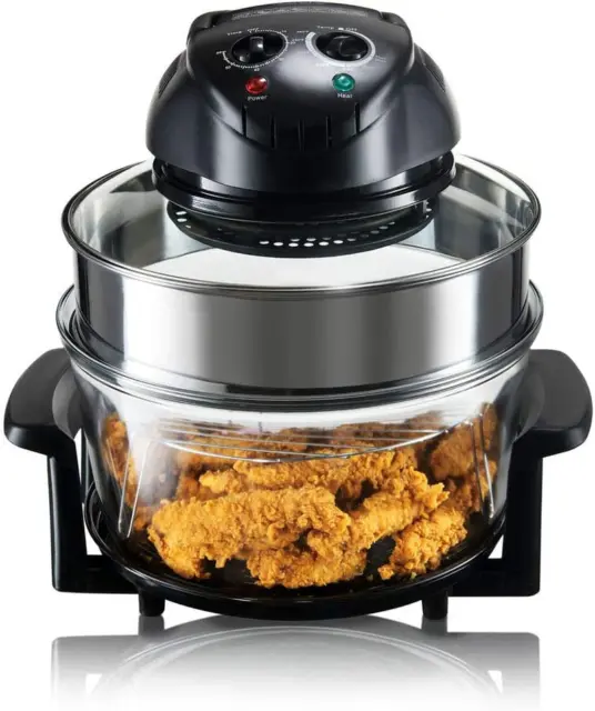 Nutrichef Convection Countertop Toaster Oven - Healthy Kitchen Glass Air Fryer R