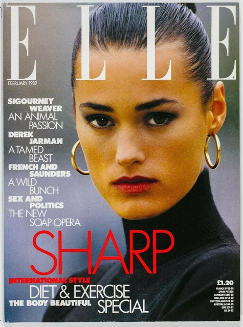 Yasmin Le Bon DEREK JARMAN Timothy O'Grady GALLIANO Nigel Preston ELLE Feb 1989 Yasmin Le Bon DEREK JARMAN Timothy O'Grady GALLIANO Nigel Preston ELLE Feb 1989