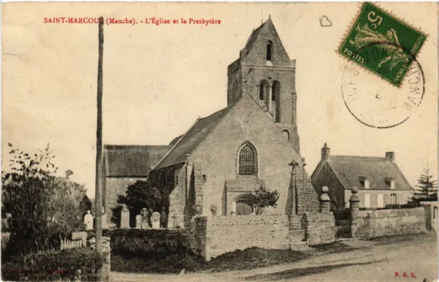 CPA AK St-Marcouf - The Church and the Presbytery (589313)