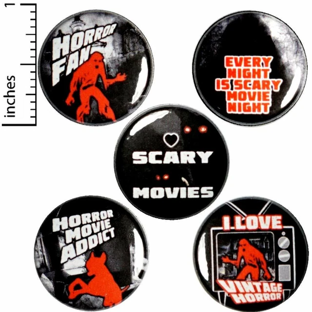 VINTAGE HORROR MOVIE Fridge 5 Pack of Movie Gift Set 1