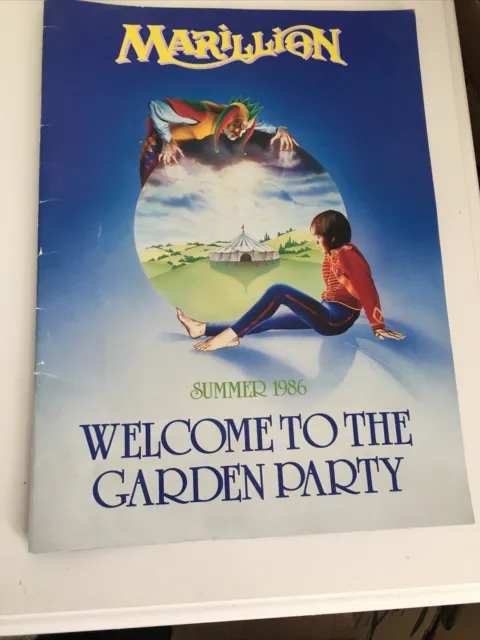 MARILLION - WELCOME TO THE GARDEN PARTY Programme 1986 Original Poster / Inserts