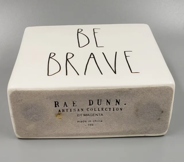 Rae Dunn Magenta Be Brave/Work Hard paper weight Artisan Collection Inspiration 3