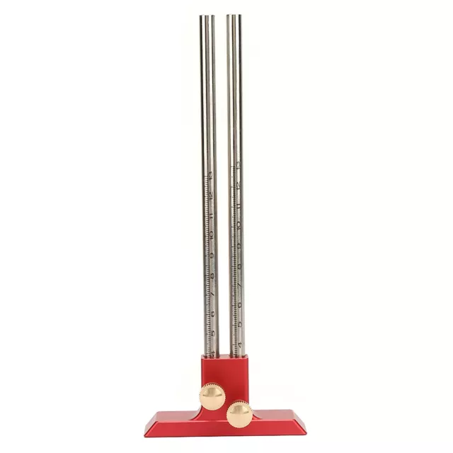 Stainless Steel Woodworking Double Heads Scriber Ruler Marking Wood Scribe Tool♓