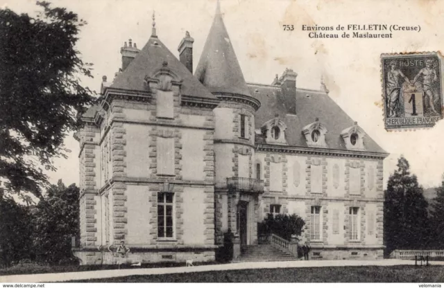 3510 cpa Environs de Felletin - Château de Maslaurent