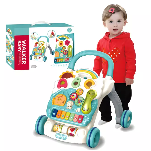 Multifunctional 2-in-1 push Baby walker with activity centre