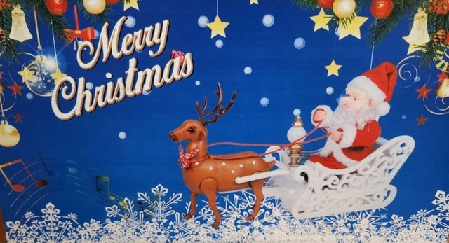 Père noël sur son traîneau