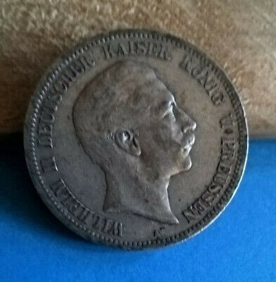 Pièce de monnaie Argent 5 MARK WILHELM II KAISER KONIG PREUSSEN 1894 A
