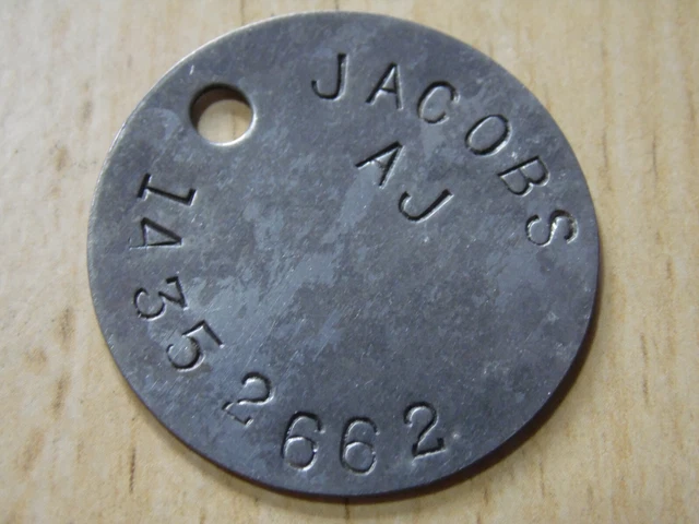 WW2 RELIC DOGTAG ww2 RAC RTR Recce Replacement from GSC - JACOBS 662 ...