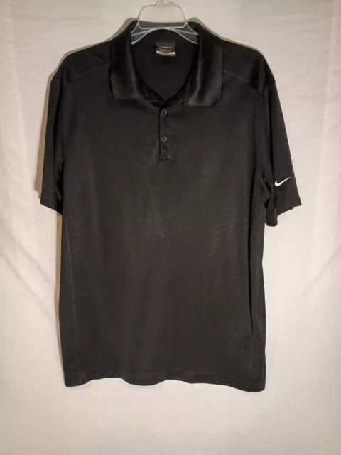 Nike Golf Tech Basic Dri Fit Polo Shirt Mens Size XL Black