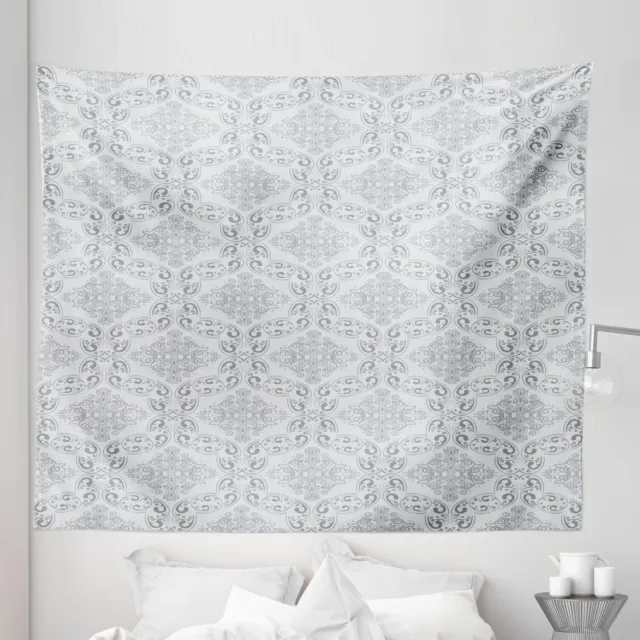 Ambesonne Grey Details Microfiber Tapestry Wall Hanging Decor in 5 Sizes