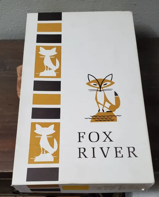 Vintage FOX RIVER Unwatermarked Paper IN ORIGINAL BOX 25% Cotton 500 Count Artic