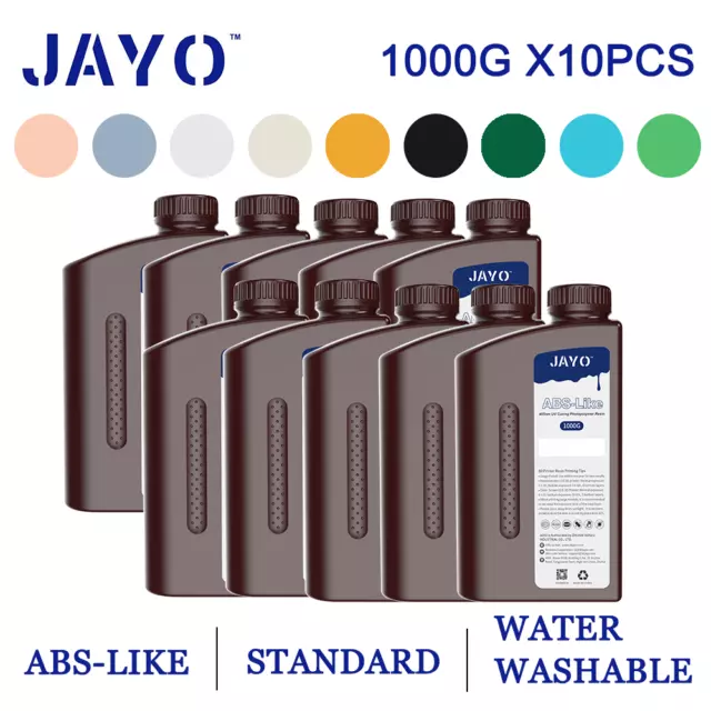 JAYO 5KG/10KG ABS-Like/Standard/Water Washable 3D Drucker Resin 1KG/Set 405nm