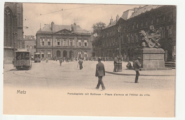 METZ - Moselle - CPA 57 - NELS Editor - Tramway Place d' Armes Series 104 No. 26