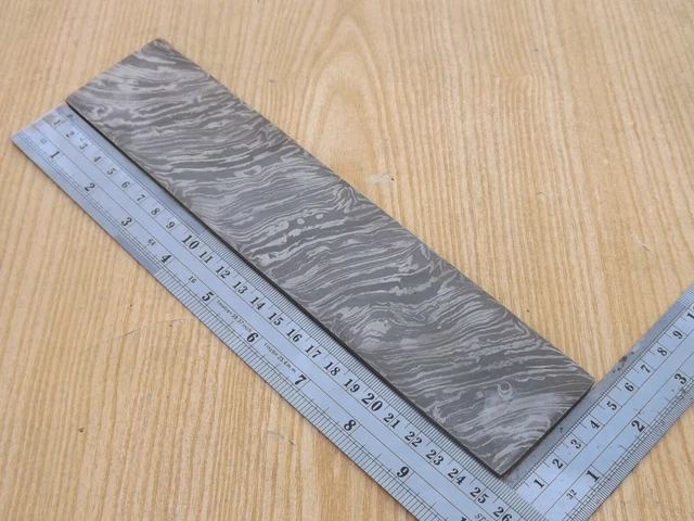 Forged Damascus Handmade  Steel Heavy Duty Billet Bar Making Knife Twist 10"x 2"