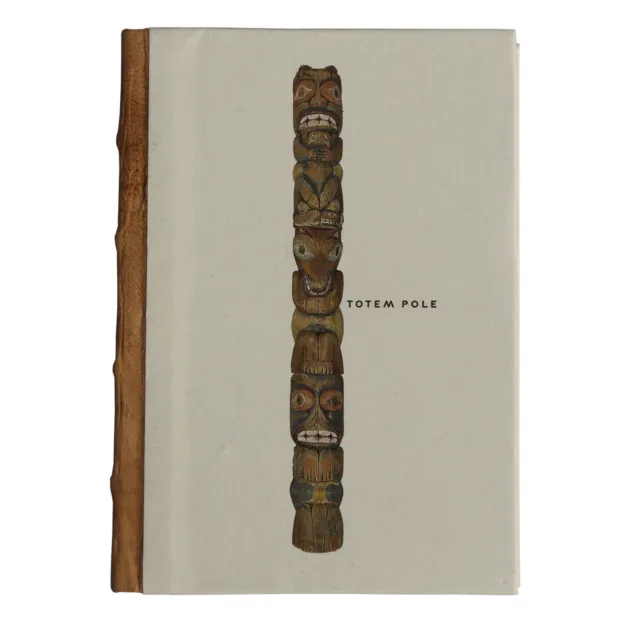 Handmade Eco Friendly Totem Pole Planner Genuine Leather Spine 176 Page 125GSM