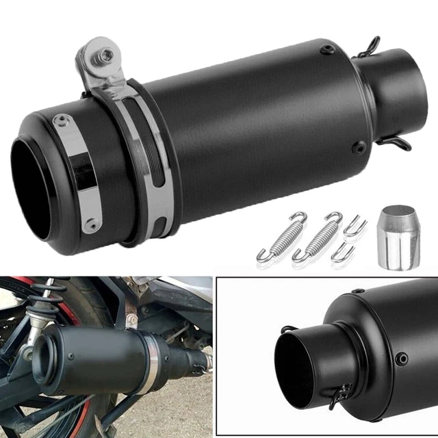 51mm Motorcycle Exhaust Muffler Tail Pipe Black Fits For Honda Suzuki Kawasaki
