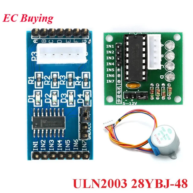 5er-Pack ULN2003 Schrittmotortreiberplatine – 5–12 V, Für 28BYJ-48 Motor, Mit LED-Status, Für Arduino & Co.